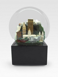 OURS EXCLUSIVELY. A singular holiday addition for locals and transplants alike plays the tune Rocky Mountain High and features notable Denver landmarks, including: Denver Art MuseumBrown Palace HotelCapitol BuildingMay D&F Clock TowerGlass dome with resin figures6 highImported OURS EXCLUSIVELY. A singular holiday addition for locals and transplants alike plays the tune Rocky Mountain High and features notable Denver landmarks, including: Denver Art MuseumBrown Palace HotelCapitol BuildingMay D&F Clock TowerGlass dome with resin figures6 highImported