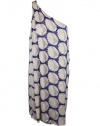 Diane von Furstenberg Womens Water Cirlces Indigo Liluye Short Dress 10