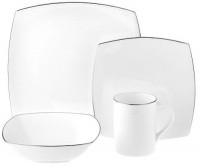 Mikasa Couture Platinum Square Dinner Plate Mikasa Couture Platinum Square Dinner Plate