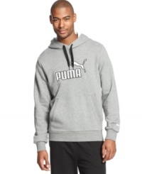 When you're ready to take lounging to the next level, grab this comfortable pullover fleece hoodie from Puma. When you're ready to take lounging to the next level, grab this comfortable pullover fleece hoodie from Puma.