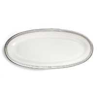Arte Italicas best selling Tuscan Collection, the original pewter and ceramic dinnerware, combines white ceramic with our signature pewter trim. Hand-crafted in Italy of the highest quality materials, this classic collection translates seamlessly from traditional to contemporary, from casual to formal. Due to its popularity, the Tuscan line has grown to include more than 75 dinnerware items, serving pieces and accessories that can be mixed and matched with many of our product lines. Dishwasher safe on the low-heat setting. Please use non-abrasive detergents. Arte Italicas best selling Tuscan Collection, the original pewter and ceramic dinnerware, combines white ceramic with our signature pewter trim. Hand-crafted in Italy of the highest quality materials, this classic collection translates seamlessly from traditional to contemporary, from casual to formal. Due to its popularity, the Tuscan line has grown to include more than 75 dinnerware items, serving pieces and accessories that can be mixed and matched with many of our product lines. Dishwasher safe on the low-heat setting. Please use non-abrasive detergents.