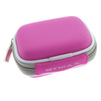 Hot Pink Premium Unviersal Bluetooth Headset Pouch Carrying Case + Wrist Strap Lanyard