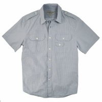 Michael Kors Men's Micro Check Short Sleeve Shirt