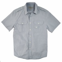 Michael Kors Men's Micro Check Short Sleeve Shirt Michael Kors Men's Micro Check Short Sleeve Shirt