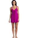 OnGossamer Women's Whisper Spandex Nightie, Passion Flower, Small