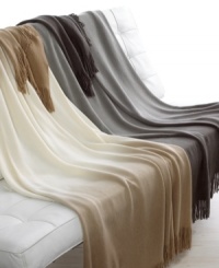 Add an understated layer of elegance to your bed with this Hotel Collection throw. Add an understated layer of elegance to your bed with this Hotel Collection throw.
