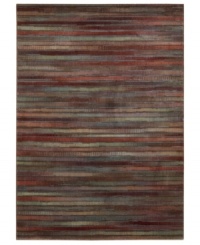Muted spectral tones are artfully fused for an unbelievably chic, compelling result in this Expressions rug. Crafted from Nourison's own Opulon synthetic fiber blend, the Expressions rug features a luxuriously soft, yet dense pile, designed for lasting looks and durability in any interior. Muted spectral tones are artfully fused for an unbelievably chic, compelling result in this Expressions rug. Crafted from Nourison's own Opulon synthetic fiber blend, the Expressions rug features a luxuriously soft, yet dense pile, designed for lasting looks and durability in any interior.