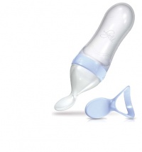 Nuby Natural Touch Silicone Travel Infa Feeder, Blue/Clear, 3 Ounce Nuby Natural Touch Silicone Travel Infa Feeder, Blue/Clear, 3 Ounce