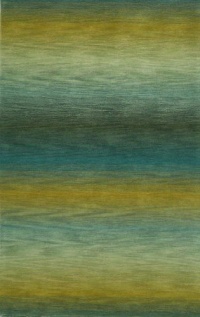 Ombre Ocean Stripes Rug Rug Size: 5' x 8' Ombre Ocean Stripes Rug Rug Size: 5' x 8'