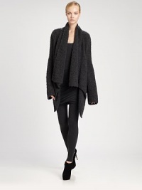 Sumptuously draped in an effortless open-front style and crafted from lush cashmere silk bouclé.Draped necklineDropped shouldersLong sleevesOpen frontAsymmetric hemAbout 34 from shoulder to hem50% cashmere/50% silkDry cleanImported of Italian fabricModel shown is 5'11 (180cm) wearing US size Small. Sumptuously draped in an effortless open-front style and crafted from lush cashmere silk bouclé.Draped necklineDropped shouldersLong sleevesOpen frontAsymmetric hemAbout 34 from shoulder to hem50% cashmere/50% silkDry cleanImported of Italian fabricModel shown is 5'11 (180cm) wearing US size Small.