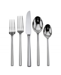 The straight and narrow. Oneida's Diameter flatware boasts a streamlined silhouette and radiant shine in premium stainless steel, a sleek and sturdy solution for modern table settings. The straight and narrow. Oneida's Diameter flatware boasts a streamlined silhouette and radiant shine in premium stainless steel, a sleek and sturdy solution for modern table settings.
