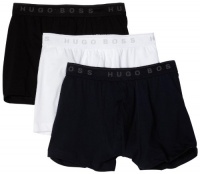 HUGO BOSS Men's Boxer 3 Pack, Blue/White/Black, Medium HUGO BOSS Men's Boxer 3 Pack, Blue/White/Black, Medium