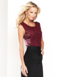 INC's seamed shell takes on a luxurious look with elegant lace. Perfect for day or night dressing, too. (Clearance) INC's seamed shell takes on a luxurious look with elegant lace. Perfect for day or night dressing, too. (Clearance)
