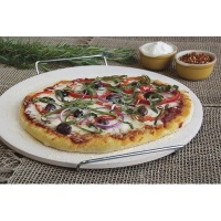 Pizzacraft 15 Round Ceramic Baking/Pizza Stone with Wire Frame Pizzacraft 15 Round Ceramic Baking/Pizza Stone with Wire Frame