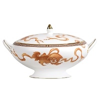 Dynasty, the newest pattern from Wedgwoods Expressive collection is uniquely designed with an archival Chinese Dragon motif and elegant Greek key border. Bone china. Dynasty, the newest pattern from Wedgwoods Expressive collection is uniquely designed with an archival Chinese Dragon motif and elegant Greek key border. Bone china.