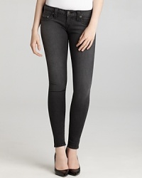 True Religion delivers impeccably tailored skinny jeans in a trend-perfect dark grey wash for new-season perfection. True Religion delivers impeccably tailored skinny jeans in a trend-perfect dark grey wash for new-season perfection.