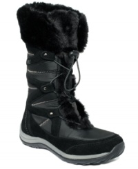 When keeping warm is your number one priority, Khombu's Marker faux-fur cold weather boots are your most obvious choice. When keeping warm is your number one priority, Khombu's Marker faux-fur cold weather boots are your most obvious choice.