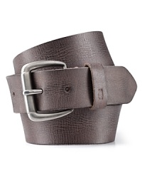 Faded leather conveys authenticity and classic masculine appeal, and no one knows that better than the rock-n-roll-inspired designer John Varvatos, who infuses this design with the road-tested ruggedness you need to complete your look. Faded leather conveys authenticity and classic masculine appeal, and no one knows that better than the rock-n-roll-inspired designer John Varvatos, who infuses this design with the road-tested ruggedness you need to complete your look.