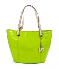 Michael Kors Jet Set Large Leather Tote Lime Michael Kors Jet Set Large Leather Tote Lime
