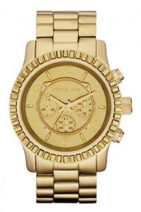 Michael Kors Runway Oversized Gold Tone Glitz Watch MK5541 Michael Kors Runway Oversized Gold Tone Glitz Watch MK5541