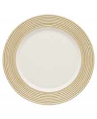 Find style and substance in the Tin Can Alley dinner plate. Concentric grooves – seven degrees – and a khaki glaze give the Lenox dinnerware its edge in versatile bone china. Find style and substance in the Tin Can Alley dinner plate. Concentric grooves – seven degrees – and a khaki glaze give the Lenox dinnerware its edge in versatile bone china.