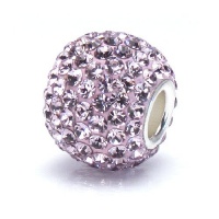 Bella Fascini Lavender Purple Crystal Pave Round Charm - Large European Charm Bracelet Bling Bead or Pendant - Fits Perfectly on Chamilia Moress Pandora and All Compatible Brands Bella Fascini Lavender Purple Crystal Pave Round Charm - Large European Charm Bracelet Bling Bead or Pendant - Fits Perfectly on Chamilia Moress Pandora and All Compatible Brands