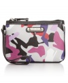 Step up your style status with shoe print silhouette from Nine West. Petite and primed to stash cards, cash and ID, the convenient wristlet strap lets you carry it all with ease.