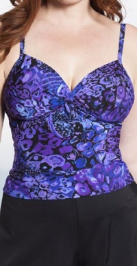 Miraclesuit Women's Purple Haze Roswell Tankini Top Eggplant Miraclesuit Women's Purple Haze Roswell Tankini Top Eggplant