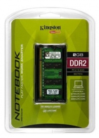 Kingston ValueRAM 2 GB 667MHz DDR2 Non-ECC CL5 SODIMM Notebook Memory Kingston ValueRAM 2 GB 667MHz DDR2 Non-ECC CL5 SODIMM Notebook Memory