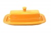 Fiesta 2-Piece Covered Butter, Tangerine