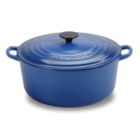 Le Creuset Enameled Cast-Iron 9-Quart Round French Oven, Cobalt Le Creuset Enameled Cast-Iron 9-Quart Round French Oven, Cobalt