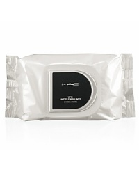 Swipes away makeup, smudges, dirt and grime, pronto! Oversized, luxurious, super-saturated with special M.A.C cleanser infused with protective vitamin E. Hydrates and nourishes highly efficiently. Extremely refreshing. Totally addictive. Slickly packed, re-sealable, ready to go! Swipes away makeup, smudges, dirt and grime, pronto! Oversized, luxurious, super-saturated with special M.A.C cleanser infused with protective vitamin E. Hydrates and nourishes highly efficiently. Extremely refreshing. Totally addictive. Slickly packed, re-sealable, ready to go!