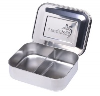 LunchBots Duo Stainless Steel Food Container, Stainless Steel LunchBots Duo Stainless Steel Food Container, Stainless Steel