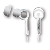 Coby CVE91WHT Isolation Stereo Earphones with Volume Control, White Coby CVE91WHT Isolation Stereo Earphones with Volume Control, White
