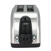 Toaster - 2 Slice Stainless Steel Toaster with Illuminated LED Buttons (RJ06) by Chefman Toaster - 2 Slice Stainless Steel Toaster with Illuminated LED Buttons (RJ06) by Chefman