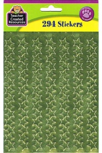 Teacher Created Resources Gold Stars Foil Stickers, Gold (1276) Teacher Created Resources Gold Stars Foil Stickers, Gold (1276)