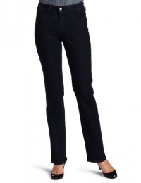Not Your Daughter's Jeans Women's Petite Marilyn Straight Leg Jean With Leather Chevron Back Pocket, Denim, 18 Petite Not Your Daughter's Jeans Women's Petite Marilyn Straight Leg Jean With Leather Chevron Back Pocket, Denim, 18 Petite