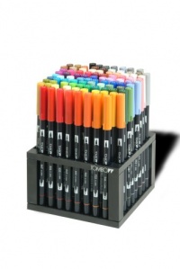 Tombow Dual Brush Pen Set, Professional Marker Desk Set with Stand, 96 Piece (56149) Tombow Dual Brush Pen Set, Professional Marker Desk Set with Stand, 96 Piece (56149)