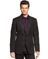 A classic pattern with a modern twist. Add this modern blazer from INC International Concepts for evening-ready style. A classic pattern with a modern twist. Add this modern blazer from INC International Concepts for evening-ready style.