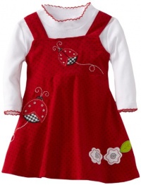 Blueberi Boulevard Baby-girls Newborn Printed Corduroy Jumper With Body Suit, Red, 6-9 Months Blueberi Boulevard Baby-girls Newborn Printed Corduroy Jumper With Body Suit, Red, 6-9 Months