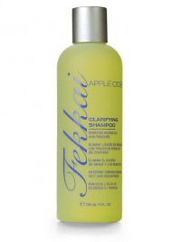 Based on an age-old recipe from France, Apple Cider Clarifying Shampoo removes product buildup and leaves hair shiny and clean-as-can-be. 8 oz. Made in USA. Based on an age-old recipe from France, Apple Cider Clarifying Shampoo removes product buildup and leaves hair shiny and clean-as-can-be. 8 oz. Made in USA.