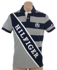 Tommy Hilfiger Men Custom Fit striped Logo Polo T-shirt Tommy Hilfiger Men Custom Fit striped Logo Polo T-shirt