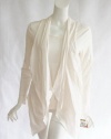 Ellen Tracy Womens Winter White Grand Illusion Layered Long Sleeve Top L