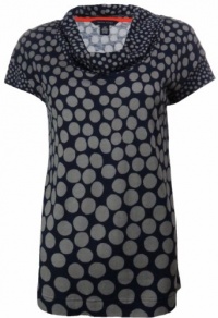 Tommy Hilfiger Women's Polka Dot Tee Small Navy/Grey [Apparel]