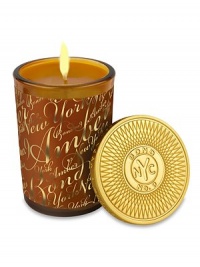 This legendary old-world classic has been transformed into a self-assured, highly seductive and persuasive metro-perfume candle. Contains notes of: bergamot, saffron, nutmeg, white peppercorn, magestic rose, jasmine, osmanthus, oud, amber, sandalwood, musk, myrrh and benzoin tears. Burn time is approximately 60 hours. This legendary old-world classic has been transformed into a self-assured, highly seductive and persuasive metro-perfume candle. Contains notes of: bergamot, saffron, nutmeg, white peppercorn, magestic rose, jasmine, osmanthus, oud, amber, sandalwood, musk, myrrh and benzoin tears. Burn time is approximately 60 hours.