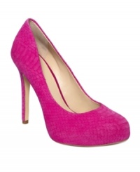 For subtle yet striking style, INC International Concepts outfits the timeless silhouette of the Lilly pumps with an exotic snake print. For subtle yet striking style, INC International Concepts outfits the timeless silhouette of the Lilly pumps with an exotic snake print.