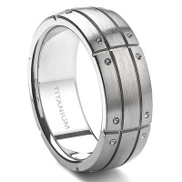 SPARTAN Titanium 9mm Men's Band Ring Sz 14.5 SPARTAN Titanium 9mm Men's Band Ring Sz 14.5