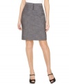 Elegant button details lend this petite AGB skirt a refined feel! Wear it with or without the coordinating suit jacket.