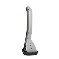 This compact kitchen tool from Joseph Joseph keeps kitchen tools easily within reach with its discreet, self-supporting magnetic design. Its assortment of heat-resistant utensils includes a slotted spatula, spaghetti server, slotted and solid spoons, and ladle. This compact kitchen tool from Joseph Joseph keeps kitchen tools easily within reach with its discreet, self-supporting magnetic design. Its assortment of heat-resistant utensils includes a slotted spatula, spaghetti server, slotted and solid spoons, and ladle.