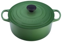 Le Creuset Signature Enameled Cast-Iron 5-1/2-Quart Round French Oven, Fennel Le Creuset Signature Enameled Cast-Iron 5-1/2-Quart Round French Oven, Fennel
